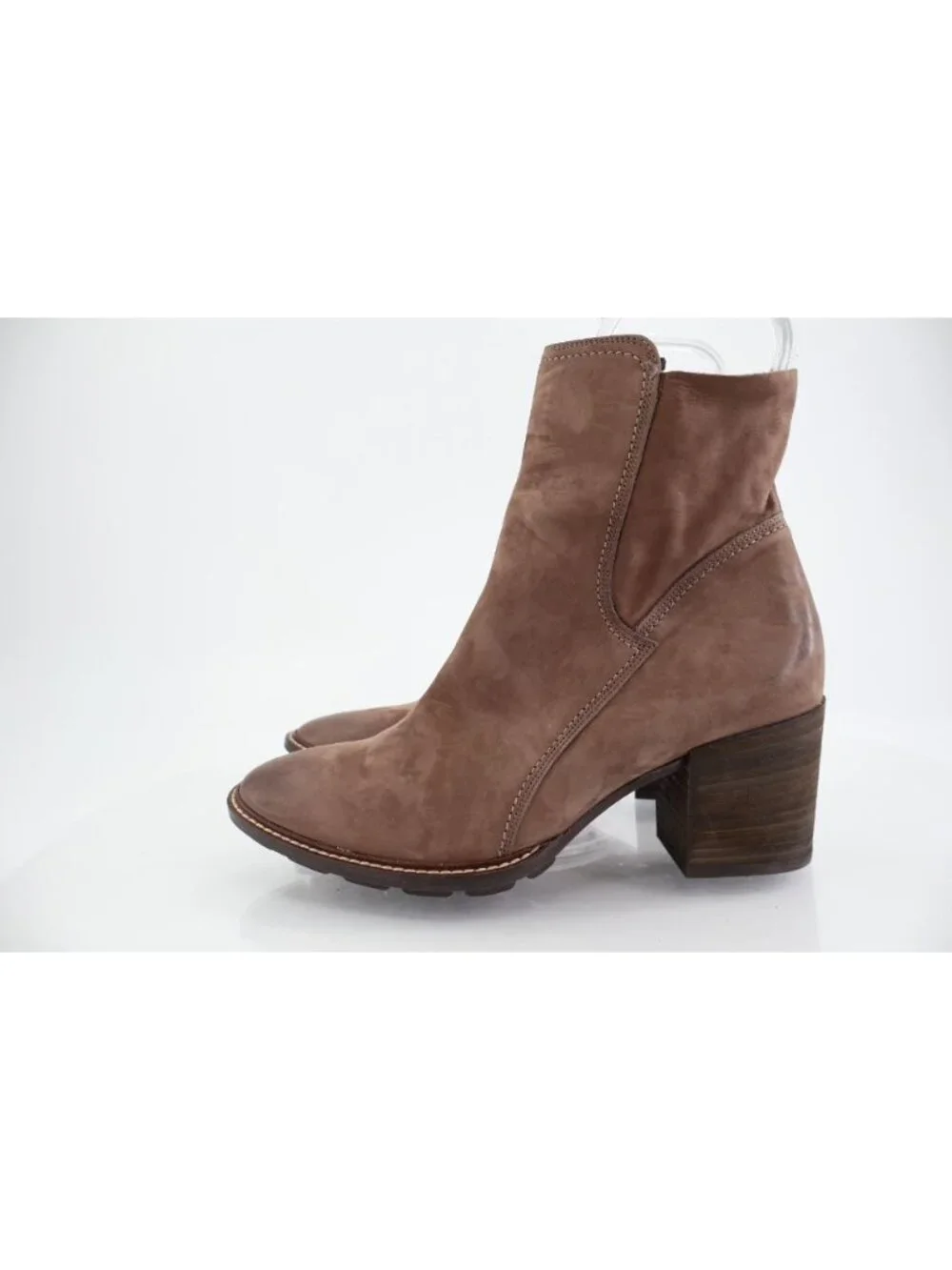 Paul Green Diedra Ankle Boot Women's Size 6.5UK 9US Taupe Brown Leather Heel